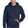 Jerzees Mens Super Sweats NuBlend Pill Resistant Fleece Hooded Sweatshirt Hoodie w/ Pouch Pocket - Navy Blue