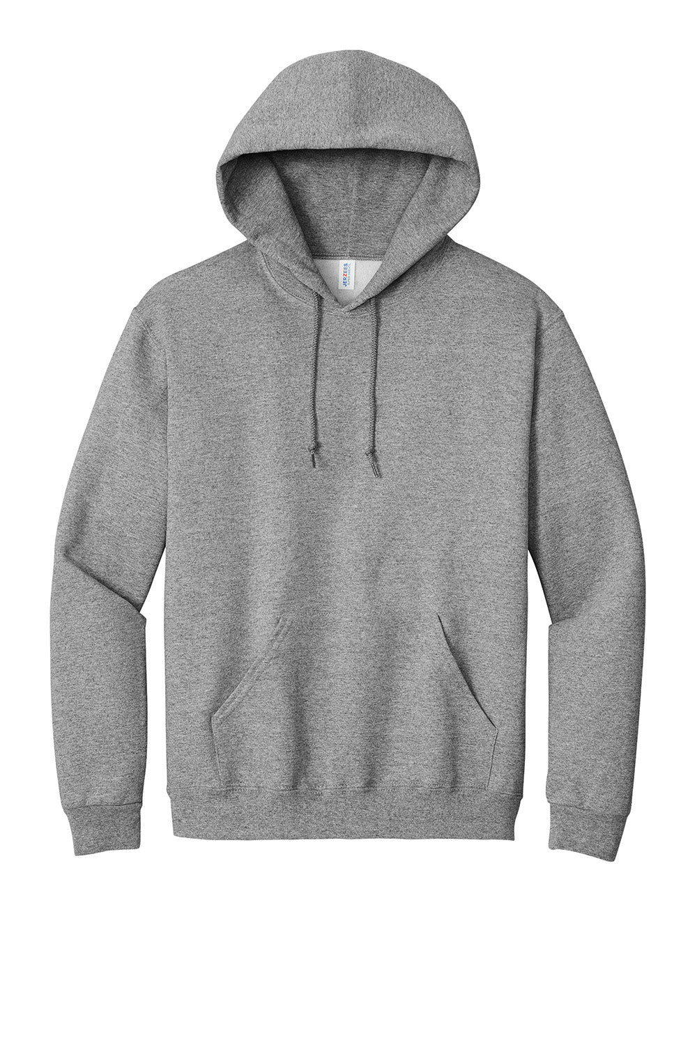 Jerzees 4997M/4997/4997MR Mens Super Sweats NuBlend Pill Resistant Fleece Hooded Sweatshirt Hoodie w/ Pouch Pocket Oxford Grey Flat Front