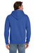 Jerzees 4997M/4997/4997MR Mens Super Sweats NuBlend Pill Resistant Fleece Hooded Sweatshirt Hoodie w/ Pouch Pocket Royal Blue Model Back