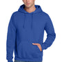 Jerzees Mens Super Sweats NuBlend Pill Resistant Fleece Hooded Sweatshirt Hoodie w/ Pouch Pocket - Royal Blue