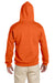 Jerzees 4997M/4997/4997MR Mens Super Sweats NuBlend Pill Resistant Fleece Hooded Sweatshirt Hoodie w/ Pouch Pocket Safety Orange Model Back