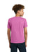 Gildan 5000B/G500B Youth Short Sleeve Crewneck T-Shirt Azalea Pink Model Back