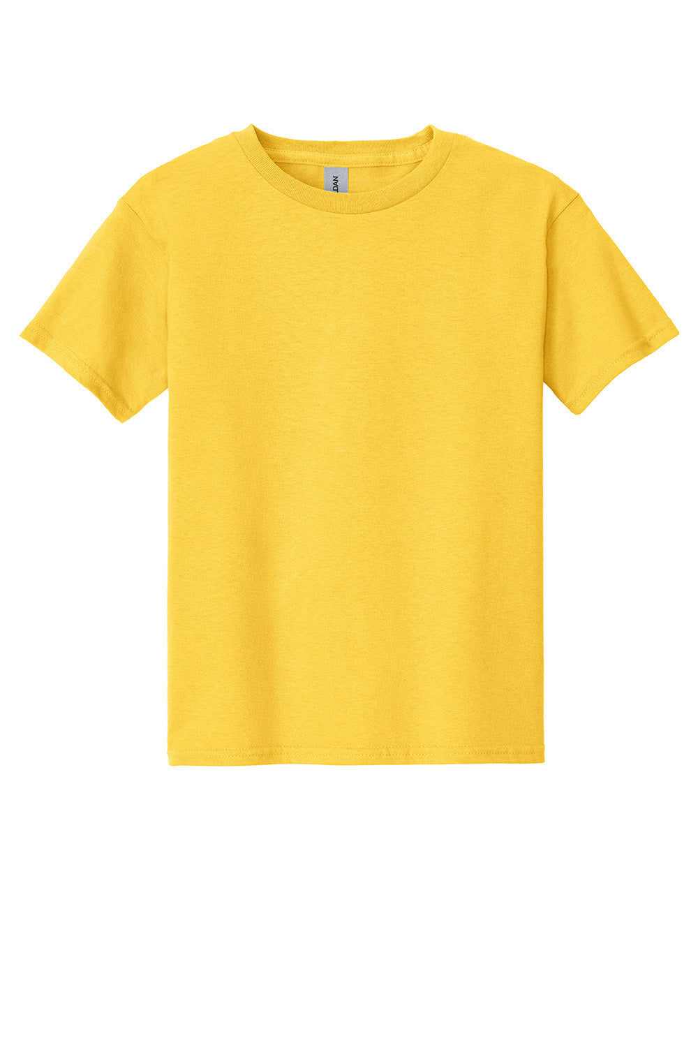 Gildan 5000B/G500B Youth Short Sleeve Crewneck T-Shirt Daisy Yellow Flat Front