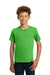 Gildan 5000B/G500B Youth Short Sleeve Crewneck T-Shirt Electric Green Model Front