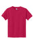 Gildan 5000B/G500B Youth Short Sleeve Crewneck T-Shirt Heather Red Flat Front