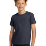 Gildan Youth Short Sleeve Crewneck T-Shirt - Heather Navy Blue