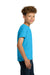 Gildan 5000B/G500B Youth Short Sleeve Crewneck T-Shirt Heather Sapphire Blue Model Side