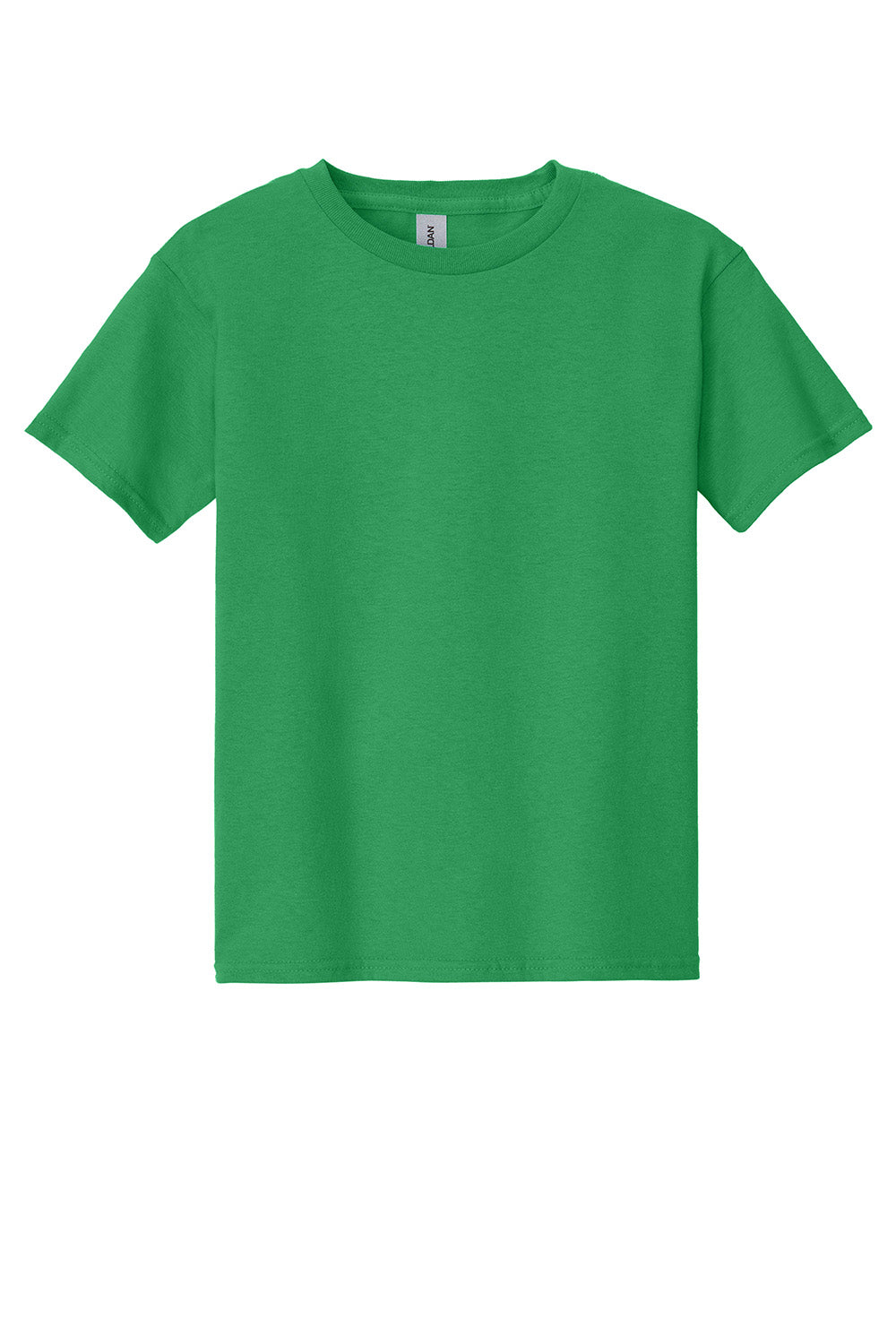 Gildan 5000B/G500B Youth Short Sleeve Crewneck T-Shirt Irish Green Flat Front