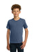 Gildan 5000B/G500B Youth Short Sleeve Crewneck T-Shirt Indigo Blue Model Front