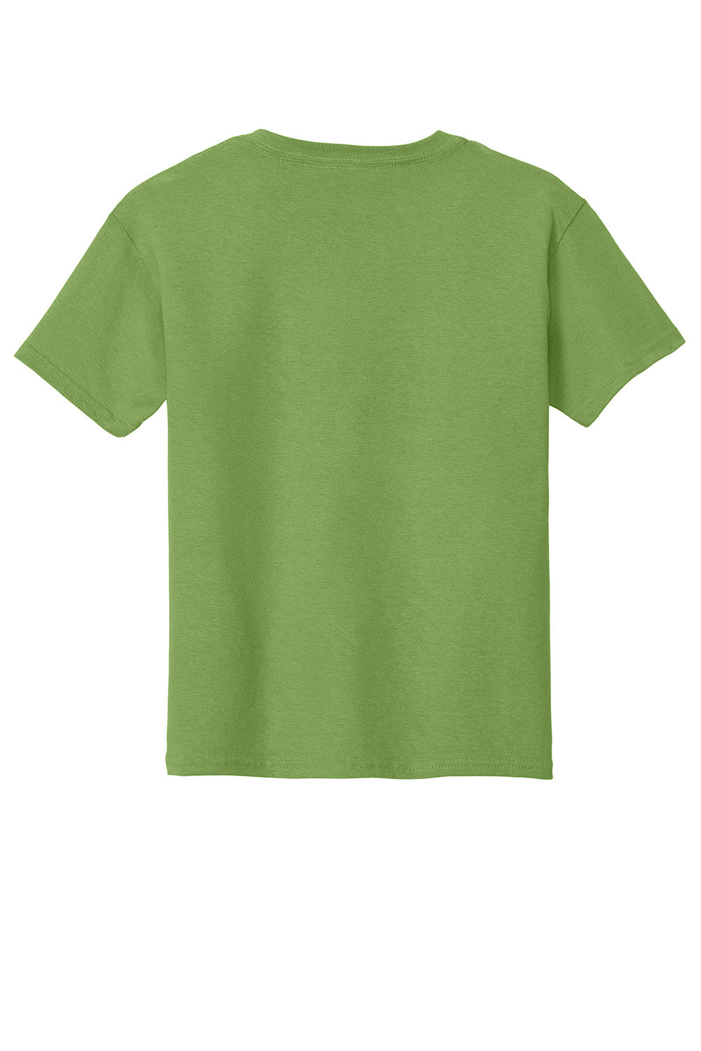 Gildan 5000B/G500B Youth Short Sleeve Crewneck T-Shirt Kiwi Green Flat Back