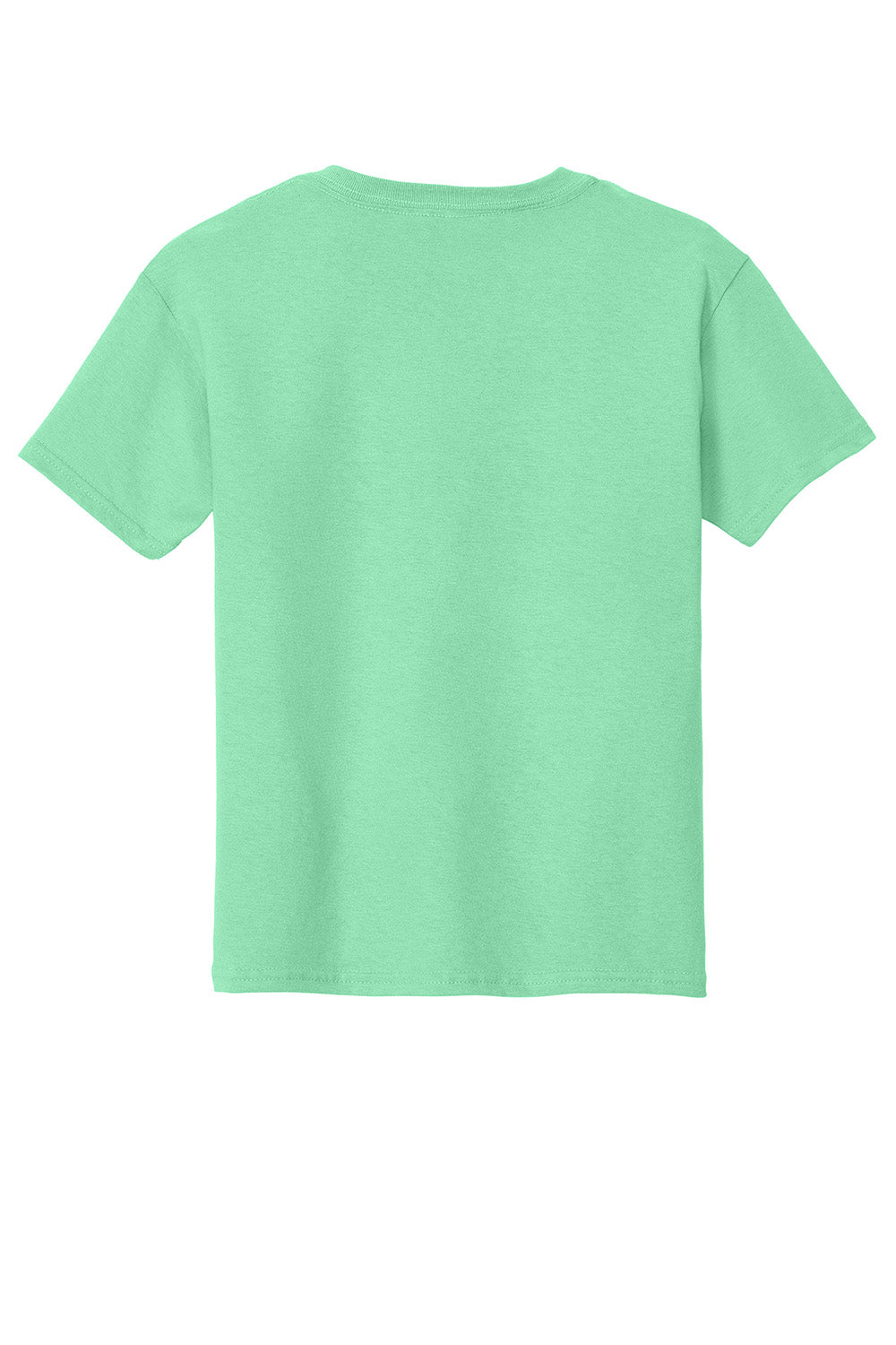 Gildan 5000B/G500B Youth Short Sleeve Crewneck T-Shirt Mint Green Flat Back