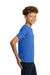 Gildan 5000B/G500B Youth Short Sleeve Crewneck T-Shirt Neon Blue Model Side