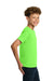 Gildan 5000B/G500B Youth Short Sleeve Crewneck T-Shirt Neon Green Model Side