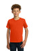 Gildan 5000B/G500B Youth Short Sleeve Crewneck T-Shirt Orange Model Front