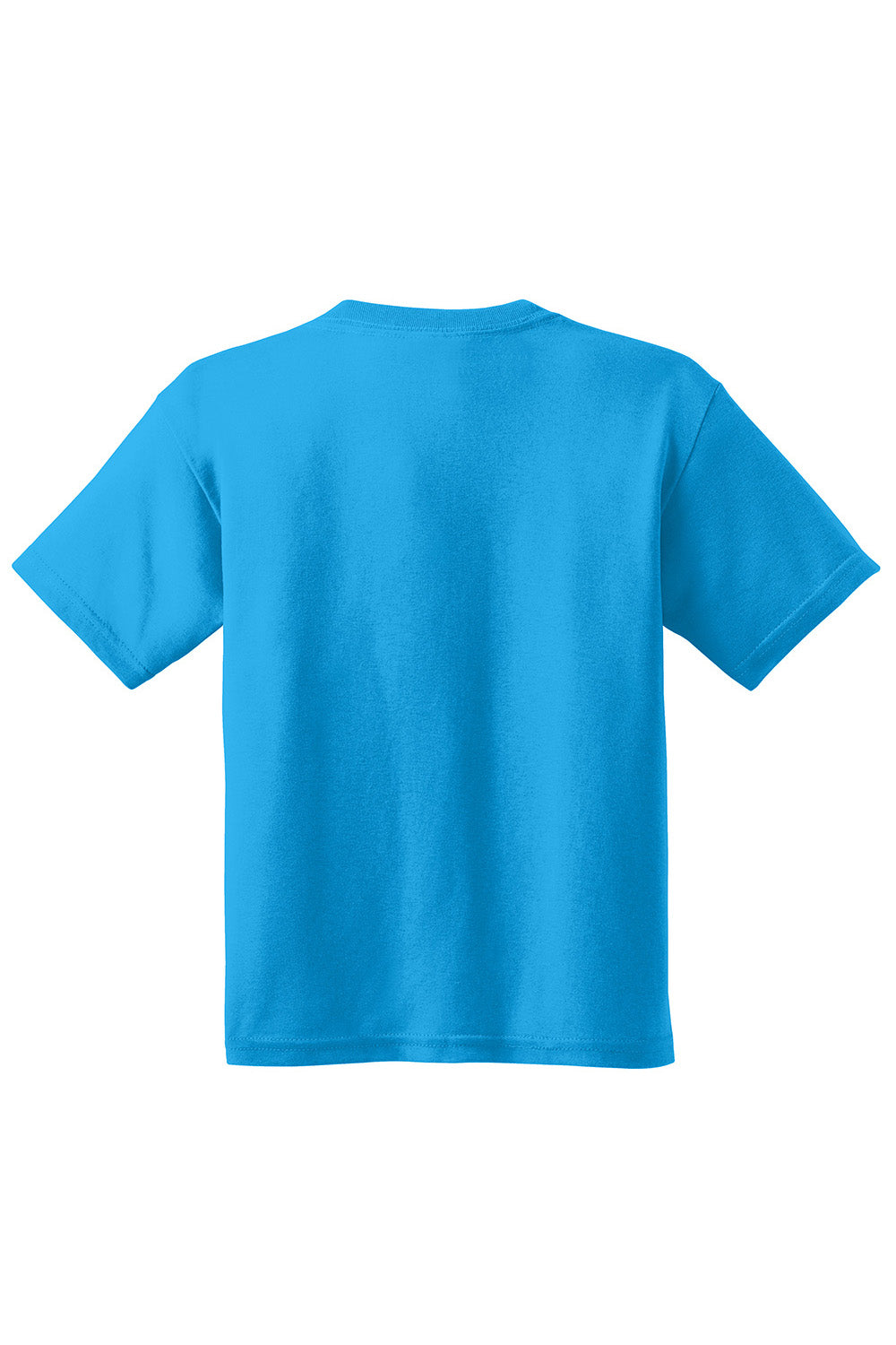 Gildan 5000B/G500B Youth Short Sleeve Crewneck T-Shirt Sapphire Blue Flat Back