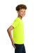 Gildan 5000B/G500B Youth Short Sleeve Crewneck T-Shirt Safety Green Model Side