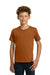 Gildan 5000B/G500B Youth Short Sleeve Crewneck T-Shirt Texas Orange Model Front