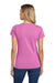 Gildan 5000L/G500L Womens Short Sleeve Crewneck T-Shirt Azalea Pink Model Back