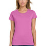 Gildan Womens Short Sleeve Crewneck T-Shirt - Azalea Pink