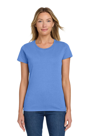 Gildan 5000L/G500L Womens Short Sleeve Crewneck T-Shirt Carolina Blue Model Front