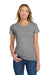 Gildan 5000L/G500L Womens Short Sleeve Crewneck T-Shirt Heather Graphite Grey Model Front