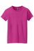 Gildan 5000L/G500L Womens Short Sleeve Crewneck T-Shirt Heliconia Pink Flat Front