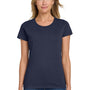 Gildan Womens Short Sleeve Crewneck T-Shirt - Navy Blue