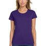 Gildan Womens Short Sleeve Crewneck T-Shirt - Purple