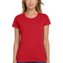 Gildan Womens Short Sleeve Crewneck T-Shirt - Red