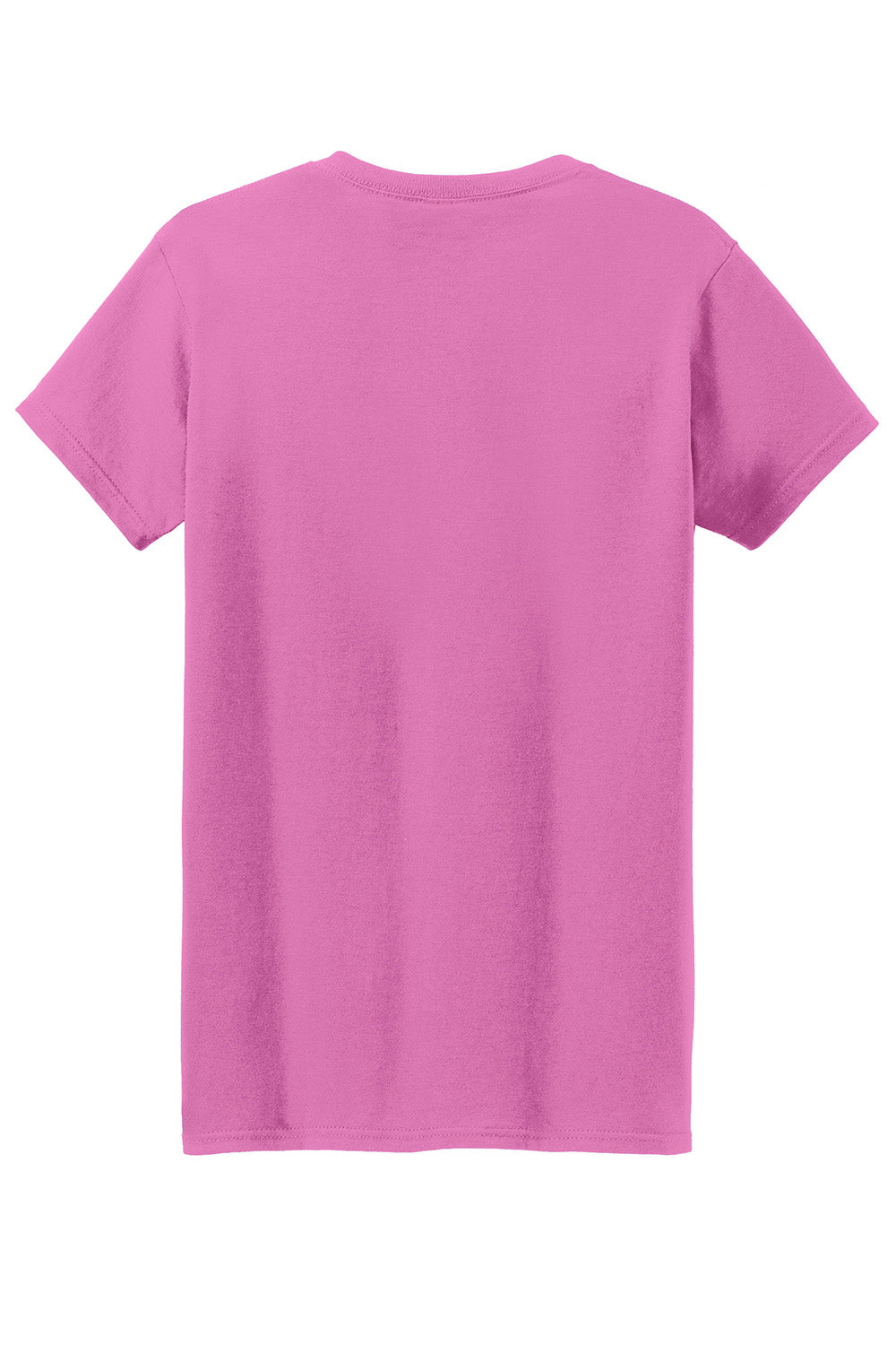 Gildan 5000L/G500L Womens Short Sleeve Crewneck T-Shirt Azalea Pink Flat Back