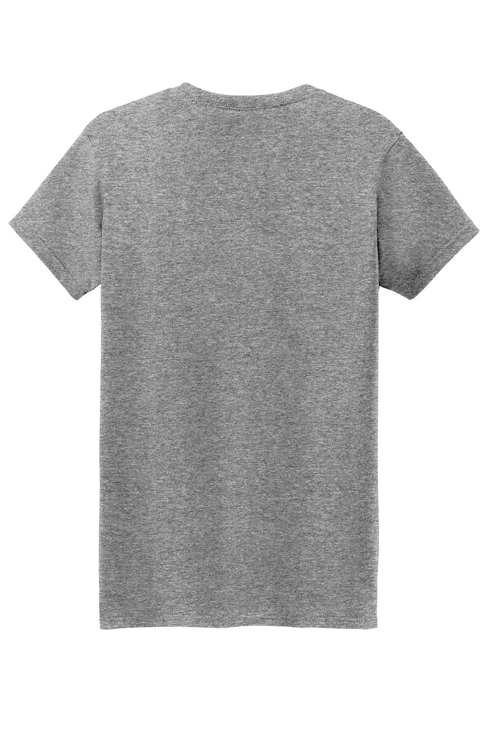 Gildan 5000L/G500L Womens Short Sleeve Crewneck T-Shirt Heather Graphite Grey Flat Back