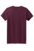 Gildan 5000L/G500L Womens Short Sleeve Crewneck T-Shirt Maroon Flat Back