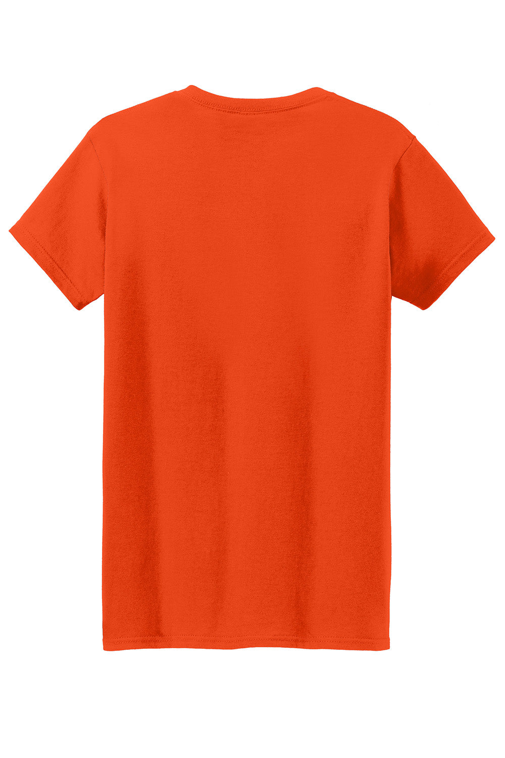 Gildan 5000L/G500L Womens Short Sleeve Crewneck T-Shirt Orange Flat Back