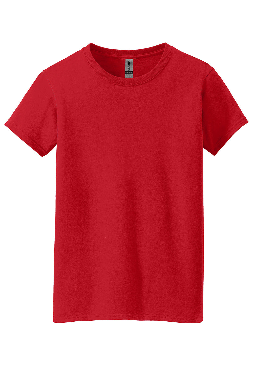 Gildan 5000L/G500L Womens Short Sleeve Crewneck T-Shirt Red Flat Front