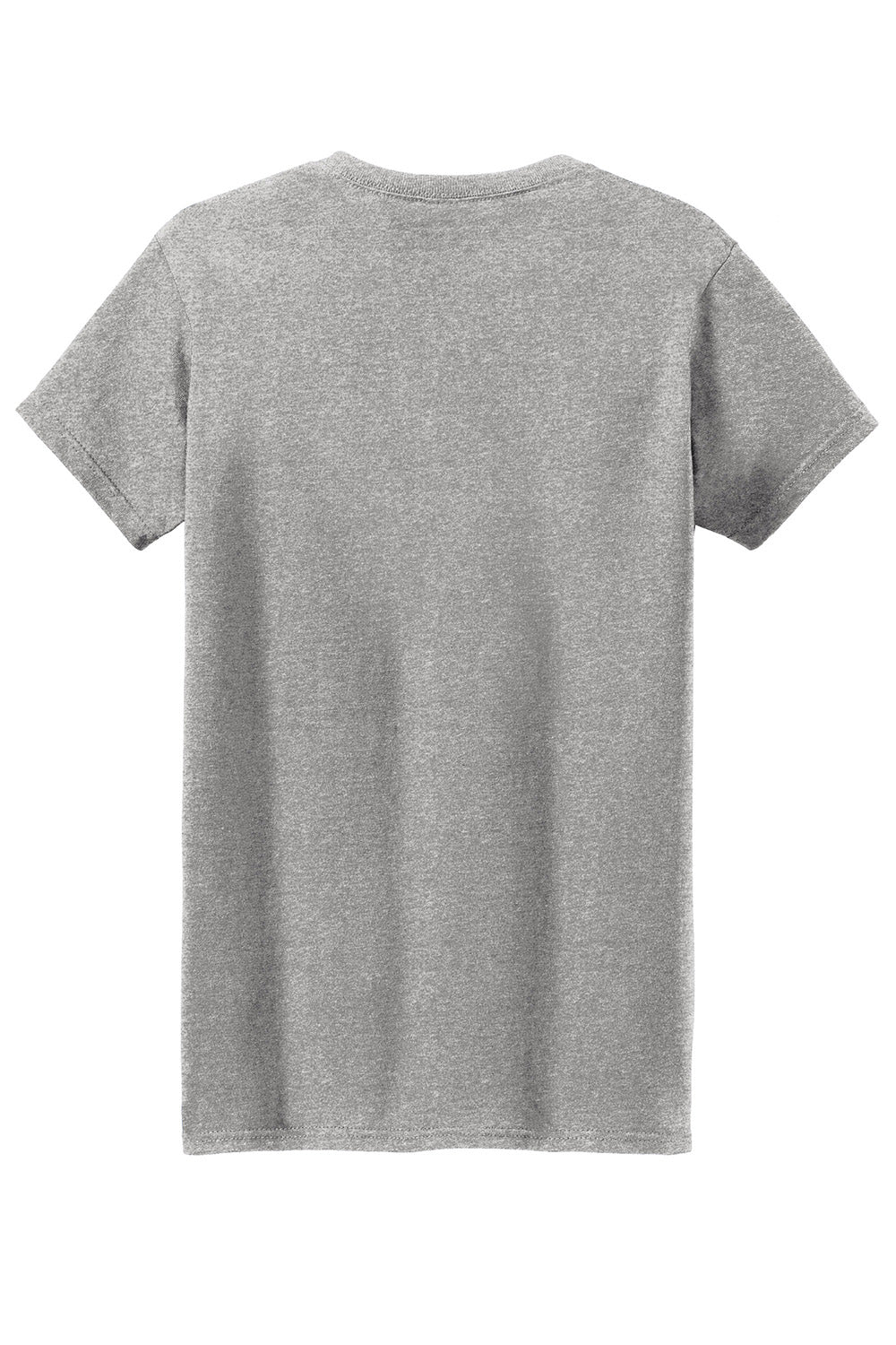 Gildan 5000L/G500L Womens Short Sleeve Crewneck T-Shirt Sport Grey Flat Back