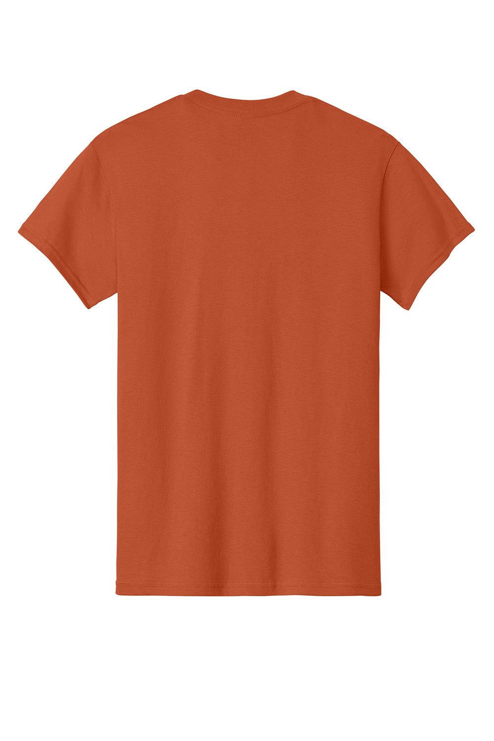 Gildan 5000/G500 Mens Short Sleeve Crewneck T-Shirt Antique Orange Flat Back