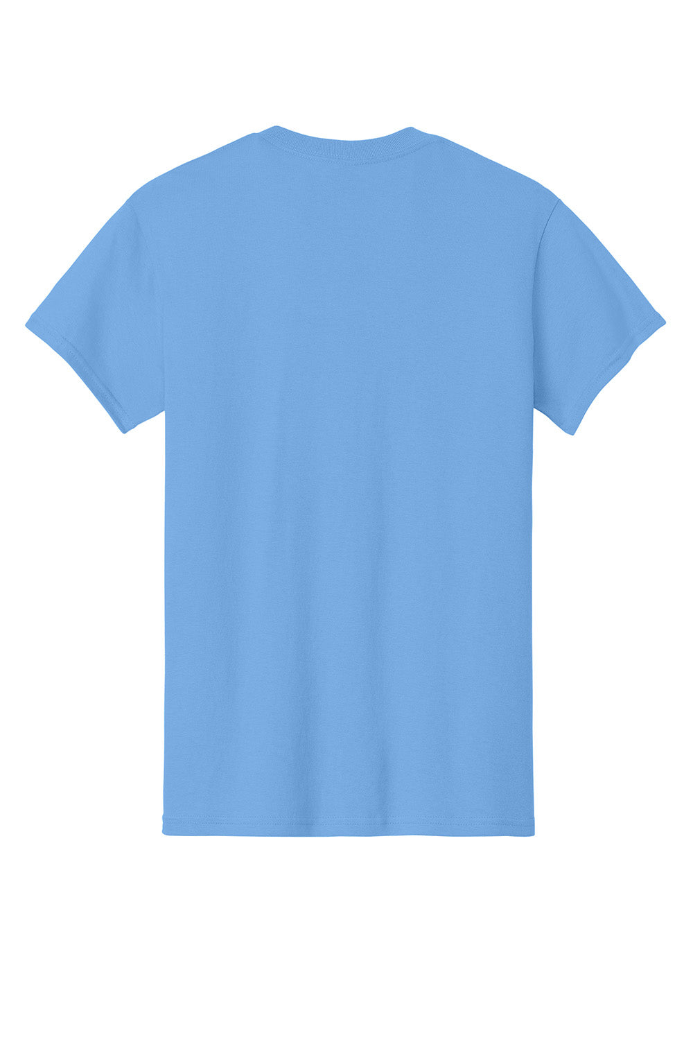 Gildan 5000/G500 Mens Short Sleeve Crewneck T-Shirt Carolina Blue Flat Back