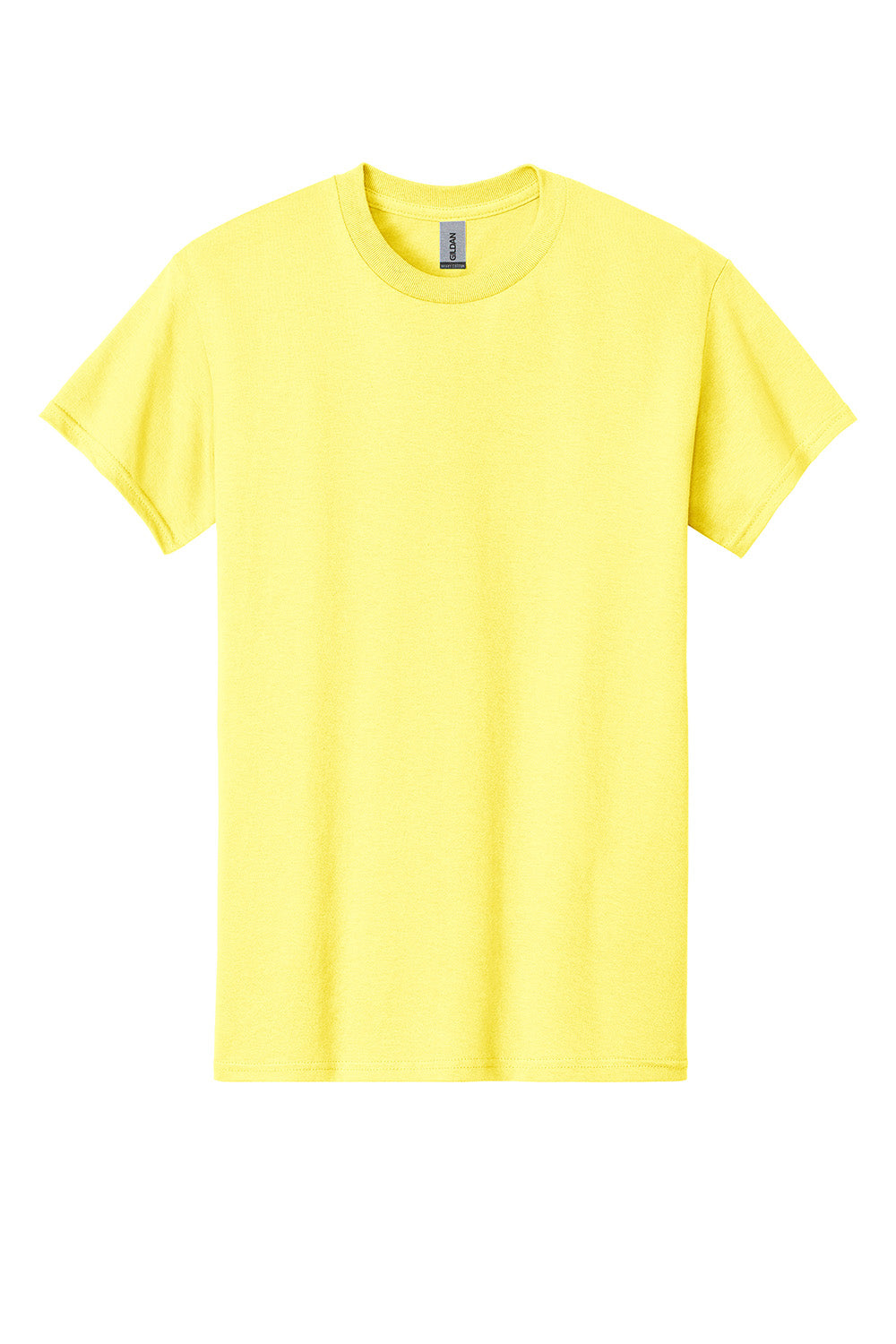 Gildan 5000/G500 Mens Short Sleeve Crewneck T-Shirt Cornsilk Yellow Flat Front