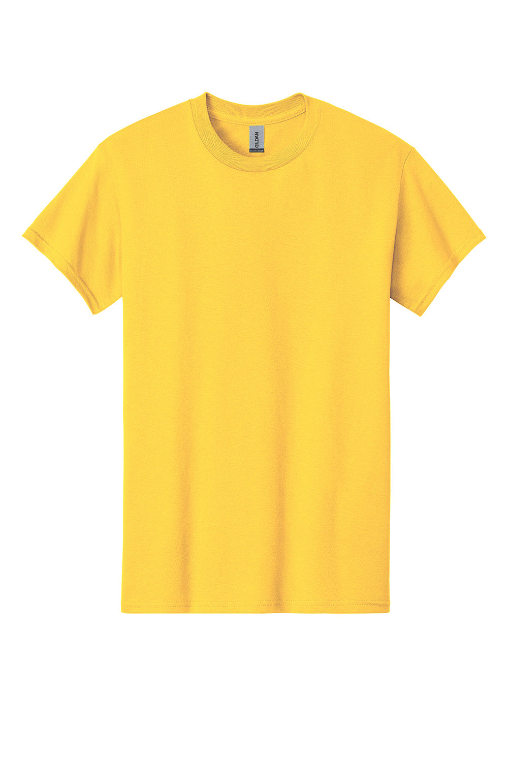 Gildan 5000/G500 Mens Short Sleeve Crewneck T-Shirt Daisy Yellow Flat Front