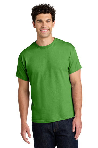 Gildan 5000/G500 Mens Short Sleeve Crewneck T-Shirt Electric Green Model Front