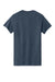 Gildan 5000/G500 Mens Short Sleeve Crewneck T-Shirt Heather Navy Blue Flat Back