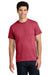 Gildan 5000/G500 Mens Short Sleeve Crewneck T-Shirt Heather Red Model Front