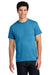 Gildan 5000/G500 Mens Short Sleeve Crewneck T-Shirt Heather Sapphire Blue Model Front