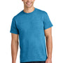 Gildan Mens Short Sleeve Crewneck T-Shirt - Heather Sapphire Blue