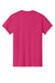 Gildan 5000/G500 Mens Short Sleeve Crewneck T-Shirt Heliconia Pink Flat Back