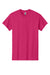 Gildan 5000/G500 Mens Short Sleeve Crewneck T-Shirt Heliconia Pink Flat Front