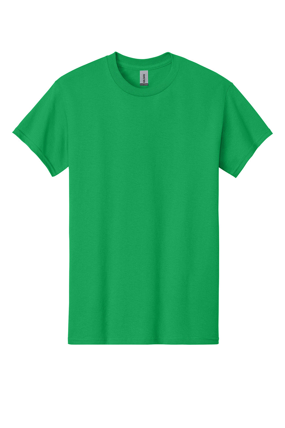 Gildan 5000/G500 Mens Short Sleeve Crewneck T-Shirt Irish Green Flat Front