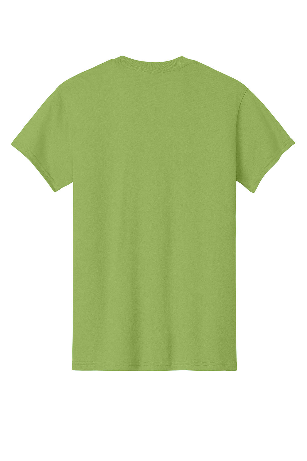 Gildan 5000/G500 Mens Short Sleeve Crewneck T-Shirt Kiwi Green Flat Back