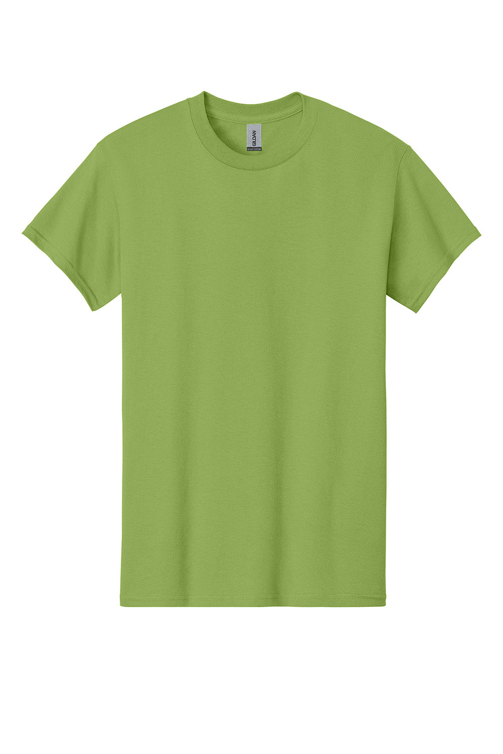 Gildan 5000/G500 Mens Short Sleeve Crewneck T-Shirt Kiwi Green Flat Front