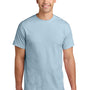 Gildan Mens Short Sleeve Crewneck T-Shirt - Light Blue